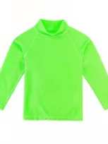 Uv Skinz Kids'  Long Sleeve Sun & Swim Shirt In Green