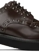 Valentino Garavani Brown Gentleglam Derbys In Kg8 Fondant