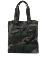 Valentino Garavani Camouflage-pattern Tote Bag In Green