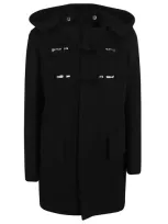 Valentino Embroideries Compact Coat In Black