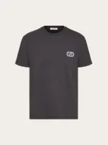 Valentino T-shirt Mit Vlogo Signature In Anthracite