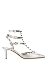 Valentino Garavani Heeled Shoes In Silver