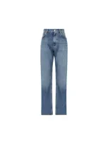 Valentino Garavani High Rise Jeans In Blue