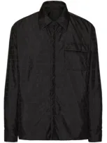 Valentino Reversible Iconographe Overshirt In Black