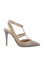 Valentino Garavani Sandals In Moon Taupe/poudre