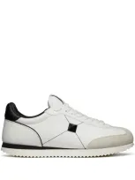 Valentino Garavani Stud Around Leather Sneakers In White