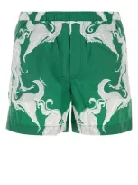 Valentino Abstract-print Elasticated-waist Swim Shorts In Multicolor