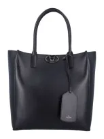 Valentino Garavani V-logo Tote Bag In Black