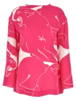 Valentino Garavani Panther Top In Pink