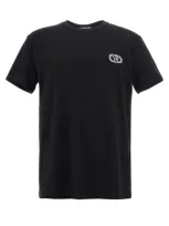 Valentino Garavani  'vlogo Signature' T-shirt In Black