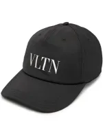 Valentino Garavani Vltn Nylon Baseball Cap In Black