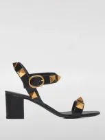 Valentino Garavani Woman Sandals Black Size 7.5 Soft Leather