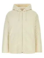 Valentino Ivory Wool Blend Padded Jacket In Neutral