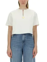 Valentino Jersey T-shirt In White