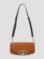 Valentino Garavani Small Shoulder Bag Logo 1 In Brown