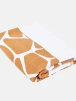 Valentino Garavani Printed Cotton Beach Towel In Brown