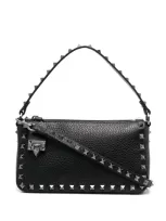 Valentino Garavani Women's Small Rockstud Shoulder Bag In Black