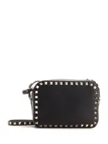 Valentino Garavani Cross-body Leather Bag With Iconic Studs In Black