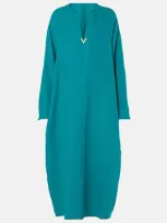 Valentino Vgold Cady Couture Kaftan In Blau