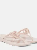 Valentino Garavani Vlogo Signature Pvc Sandals In Rose Quart