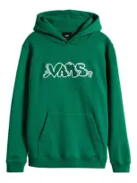 Vans Kids' By Caps Loose Fit Embroidered Hoodie In Verdant Green