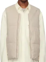 Veilance Beige Conduit Down Vest In Rune