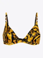 Versace Barocco Bra In Yellow