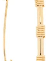 Versace Gold Safety Pin Brooch In 3j000  Gold