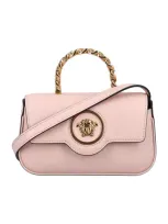 Versace Horizontal Mini Top Handle Bag In Dustyrose