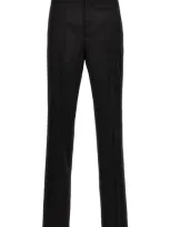 Versace Croc Jacquard Trousers In Black