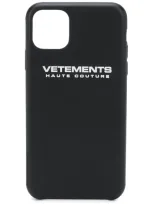 Vetements Logo Iphone 11 Pro Case In Black