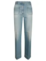 Victoria Beckham Alina Jeans In Blue