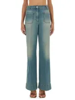 Victoria Beckham Blue Alina Jeans In Denim