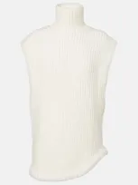 Victoria Beckham High-neck Sweater In White