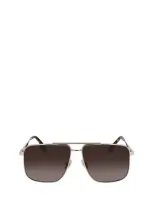 Victoria Beckham Sunglasses In Gold / Brown Gradient