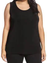 Vikki Vi Sleeveless Stretch Knit Tunic In Black