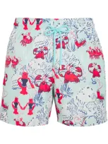 Vilebrequin Cartoon Lobster Swim Shorts In Blue