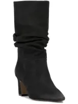 Vince Camuto Skylar Slouch Boot In Black Pebbled