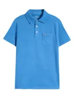 Vineyard Vines Kids' Exclusive Island Pocket Polo In Blue Wave