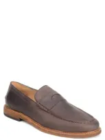 Warfield & Grand Dillinger Moc Toe Penny Loafer In Brown