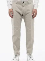 Windsor Textured Chino Pants With Slim Fit In Blue