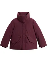 Woolrich Cocoon Puffer Jacket In Lilac