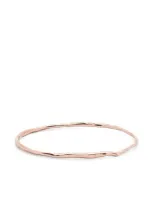 Wouters & Hendrix Hammered Bangle Bracelet In Pink