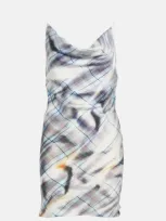 Y/project Invisible Strap Satin Slip Dress In White