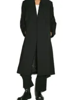 Y/project Hooded Coat In Black