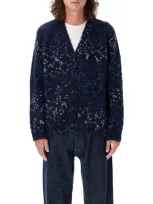 Ymc You Must Create Ymc Jacquard Cardigan In Black