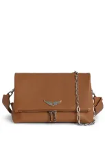 Zadig & Voltaire Logo-plaque Cross Body Bag In Brown