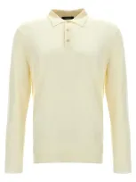 Zanone Wool Shirt Polo In White