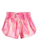 Zella Girl Kids' Serve It Shorts In Pink Flash Atmosphere Floral