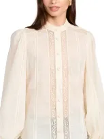 Zimmermann Cotton-voile Halliday Blouse In Multicolor